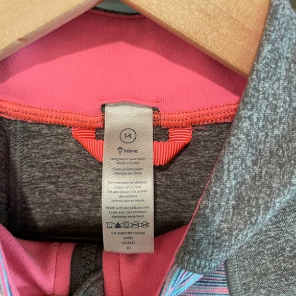IVIVVA LULULEMON Perfect Your Practice Jacket size 14 (girls) - Picture 7 of 8